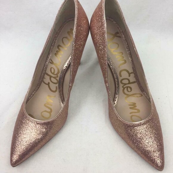 SAM EDELMAN Hazel glitter Pointy Toe Pump 7 - Picture 12 of 13